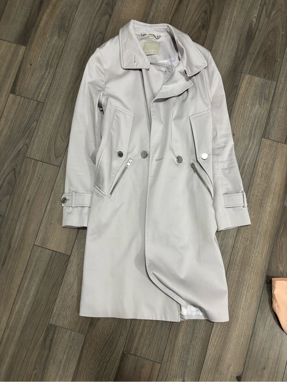 Women’s Light Lavender Trench Coat - Classic Double-Breasted Style by Soia & Kyo